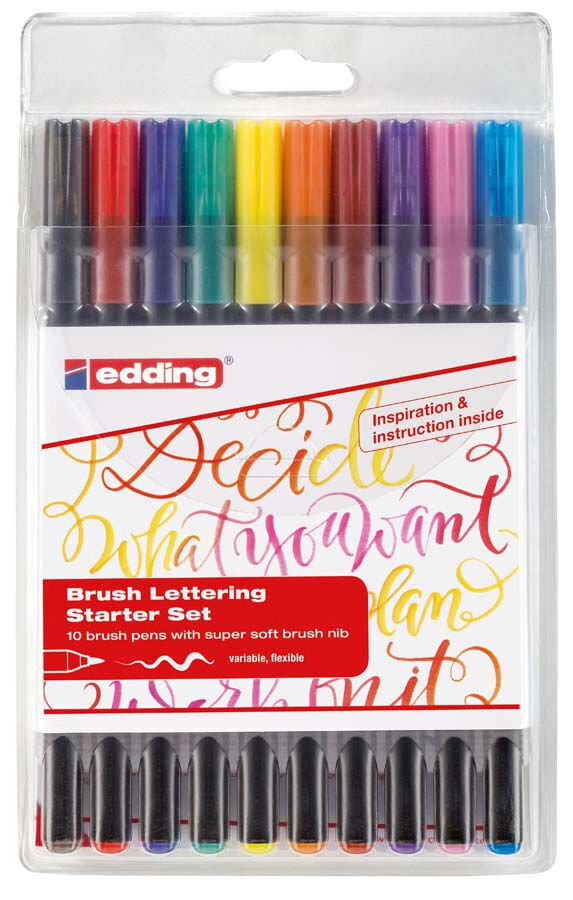 Rotuladores Caligraf&iacute;a Brush Edding 1340 10 colores