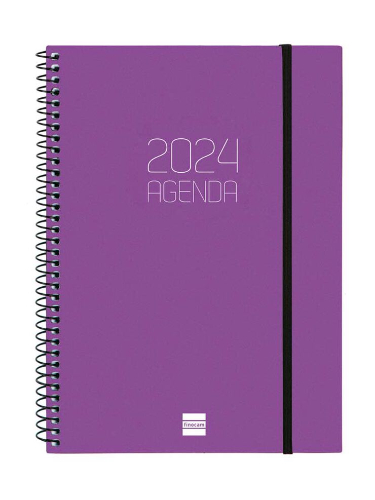 Agenda Finocam Opaque E10 sem/vista H 2024 Lila cat