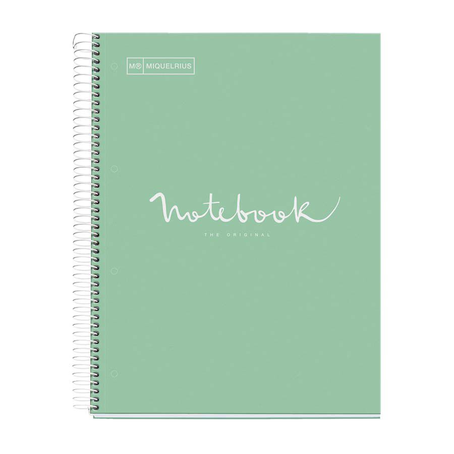 Notebook 5 A4 Miquelrius Emotions 120 fulls menta