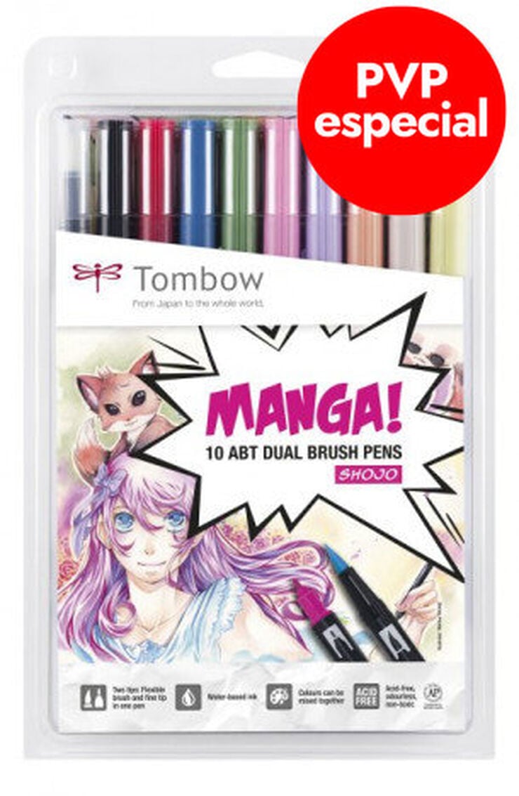 Rotuladores ABT Tombow Manga 2 10 colores