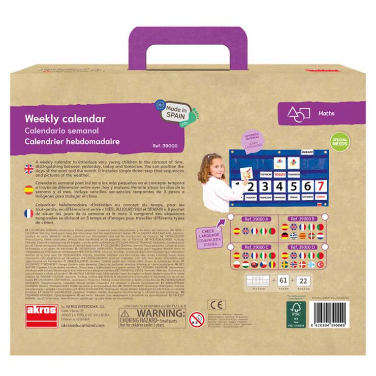 Calendari Setmanal Multilingüe