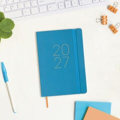 Agenda Finocam Flex Llisa D&iacute;a P&aacute;gina 2027 Catal&aacute;n Azul