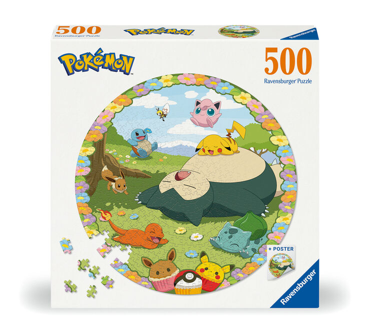 Puzle 500 piezas Pokémon Round
