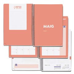 Agenda Escolar Miquel Rius Espiral Plus d&iacute;a/p&aacute;g catal&aacute;n 2026-2027 Purple