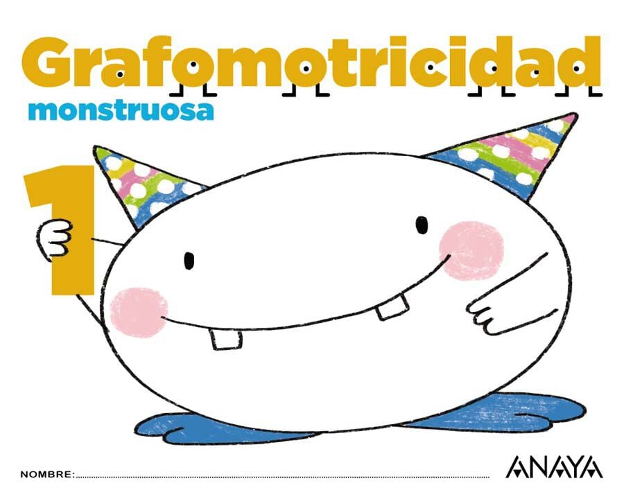 Grafomotricidad Monstruosa Infantil 3 A&ntilde;os