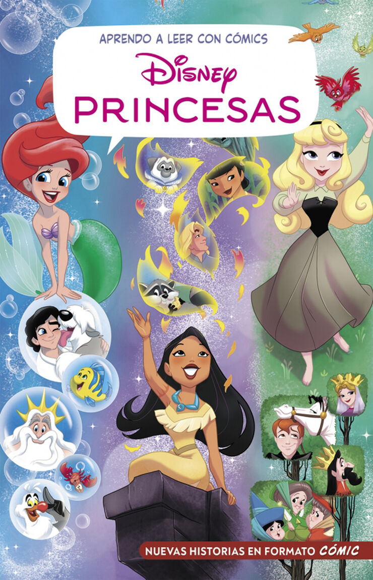 Aprendo a leer con cómics Disney - Las historias más divertidas de PRINCESAS DISNEY
