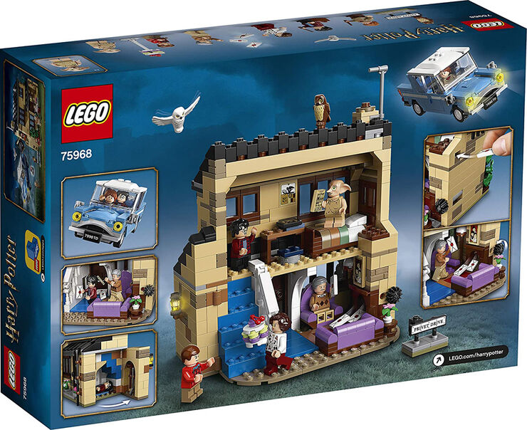 LEGO® Harry Potter Número 4 de Privet Drive Set amb Ford Anglia, Figura de Dobby i Família Dursley 75968