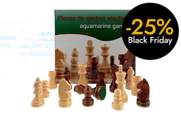 Piezas de ajedrez de madera