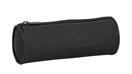 Estuche portalápices Safta Basic Redondo Negro