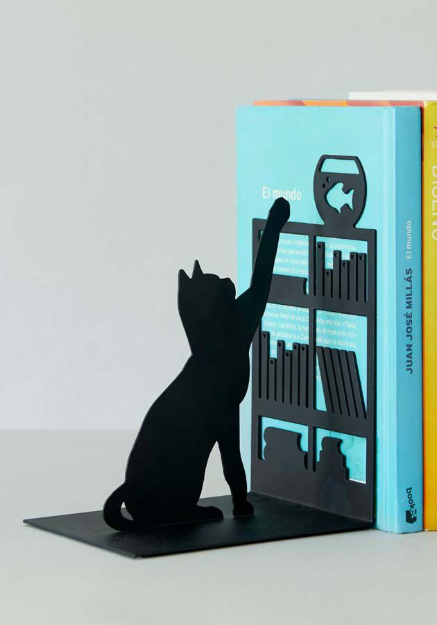 Sujeta libros Fishing Cat