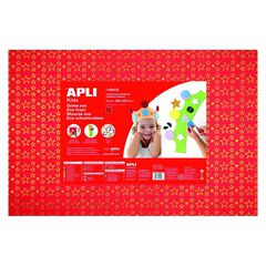 Goma Eva Apli Purpurina Estrella 60x40 3u Goma Eva Apli Purpurina Estrella 60x40 3u