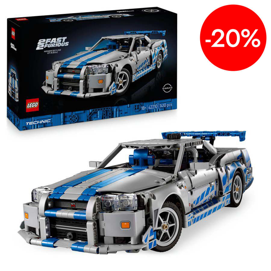 LEGO&reg; Technic Cotxe Nissan Skyline GT-R (R34) de 2 Fast 2 Furious 42210