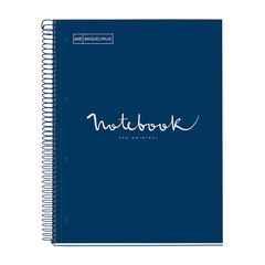 Notebook 5 A4 Miquelrius Emotions 120 hojas azul marino