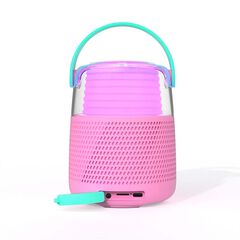 Altavoz con Micrófono Wondee rosa