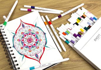 Retoladors Emott Uni-Ball Emott caixa 40 colors