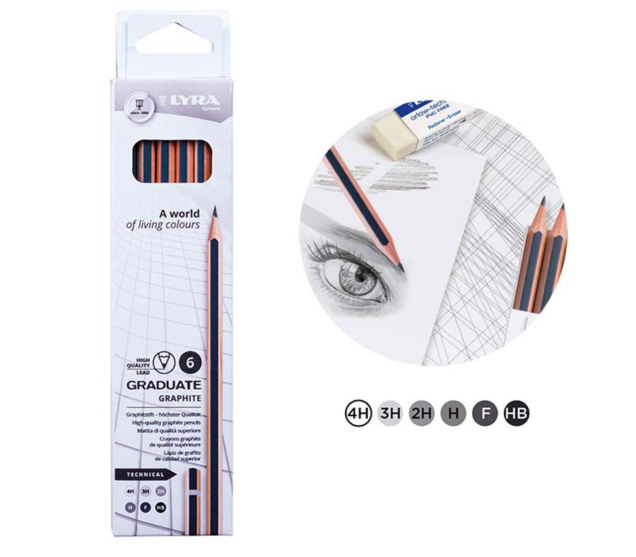 L&aacute;piz Graphite Graduate Technical 6u