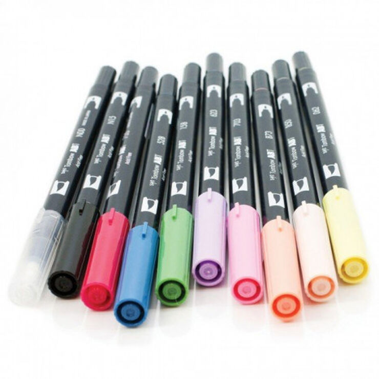 Tombow ABT Dual Brush Pen 10 set, Manga Shojo Colours