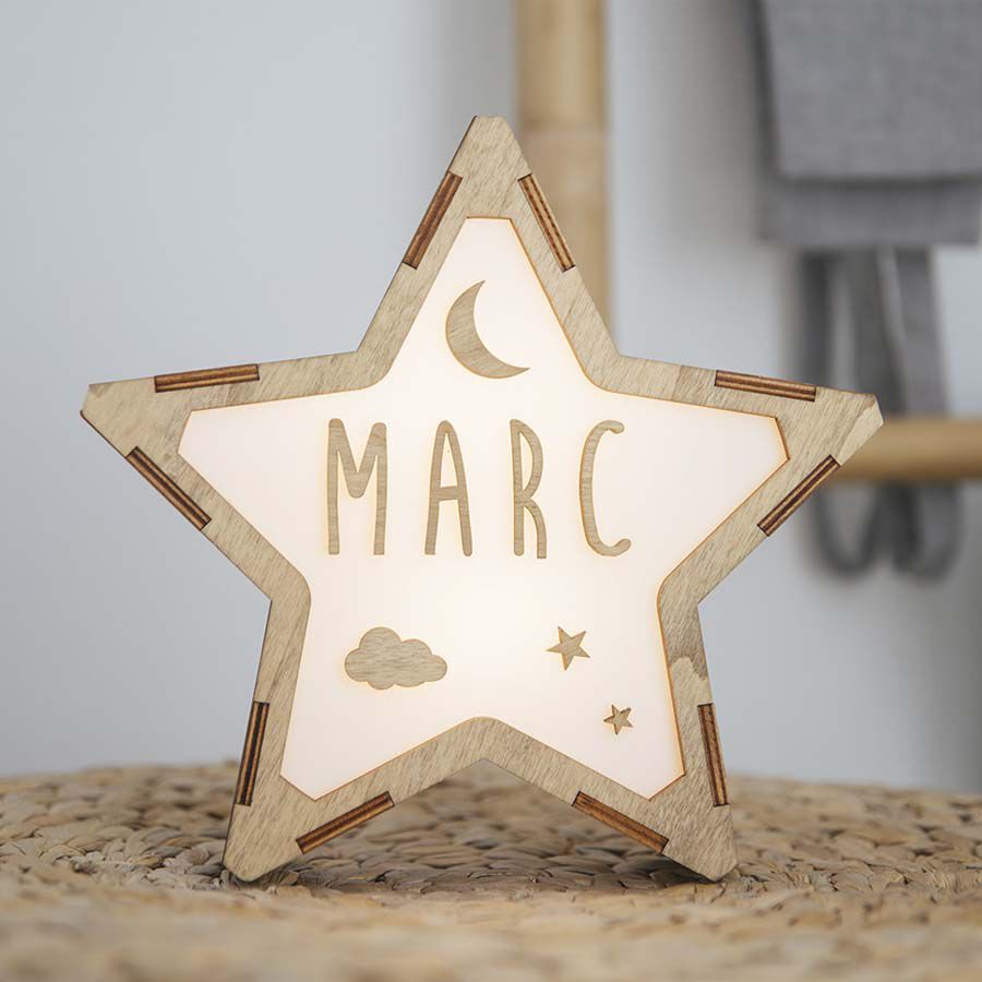 L&aacute;mpara Estrella luminosa personalizable