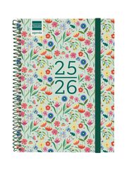 Agenda Finocam escolar Secundaria 1/4 sem/vista cat 2025-26 fiori