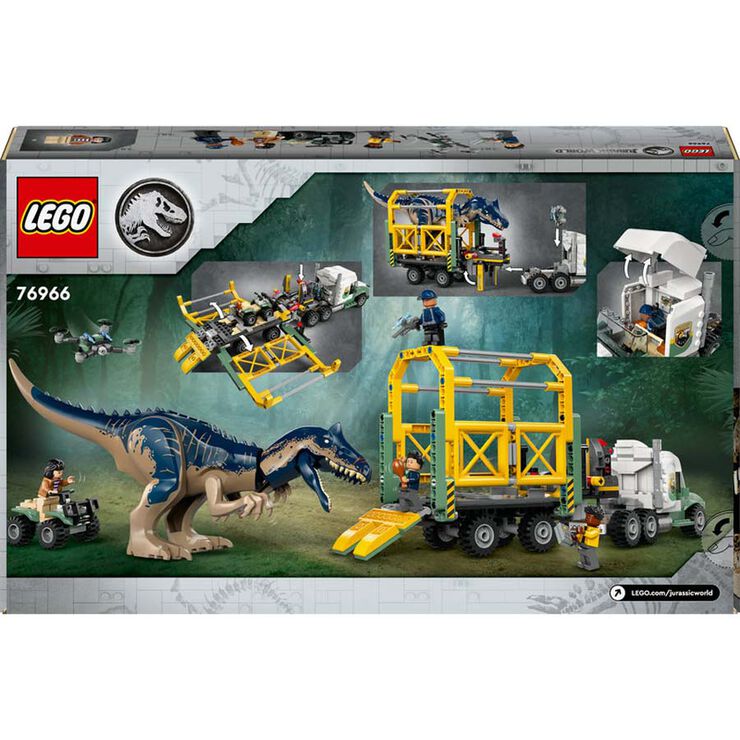 LEGO® Jurassic World Misions Dinosaure: Camió de Transport del Allosaurus 76966