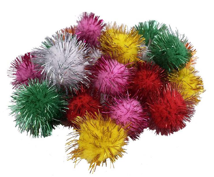 Pompons brillants macro Abacus, 72 unitats