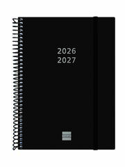 Agenda Finocam Esp.18M E10 Sem/Vista Multiling&uuml;e 2026-27 Negro
