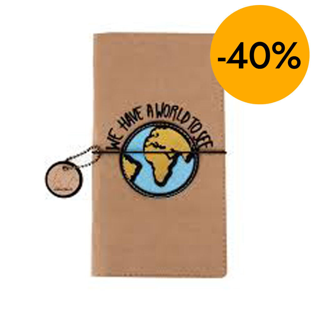 Funda de pasaporte&nbsp;Helio&nbsp;Ferretti&nbsp;Kraft&nbsp;-&nbsp;World