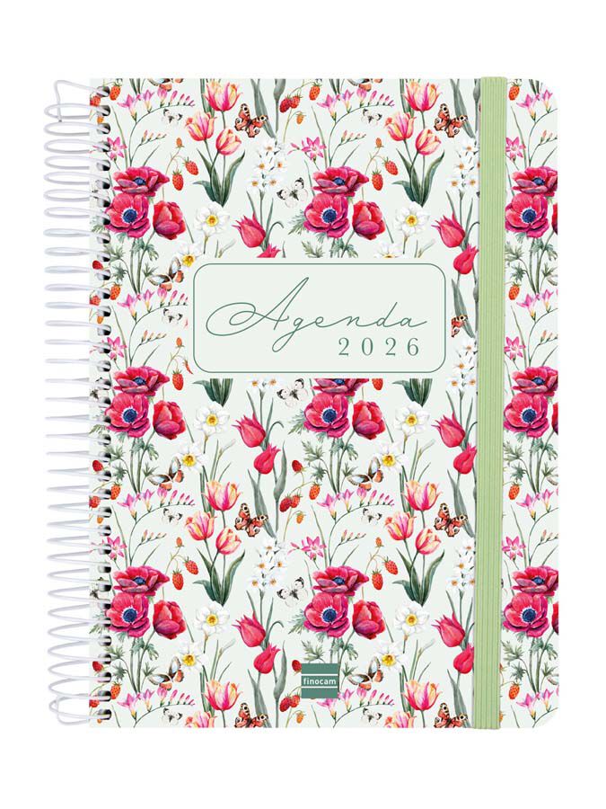 Agenda Finocam Cloe E10 dia/p&agrave;g cat 2026 verd