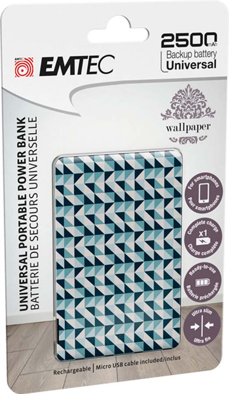 Power Bank Emtec Quadrats 2500