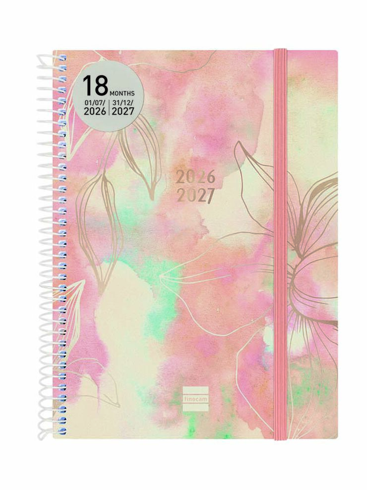 Agenda Finocam Esp.18M E10 Sem/Vista Multiling&uuml;e 2026-27 Pretty