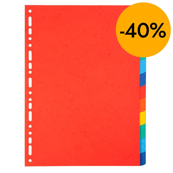 Separador Exacompta A4 12u