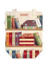 Tote Bag Cavallini Library Books