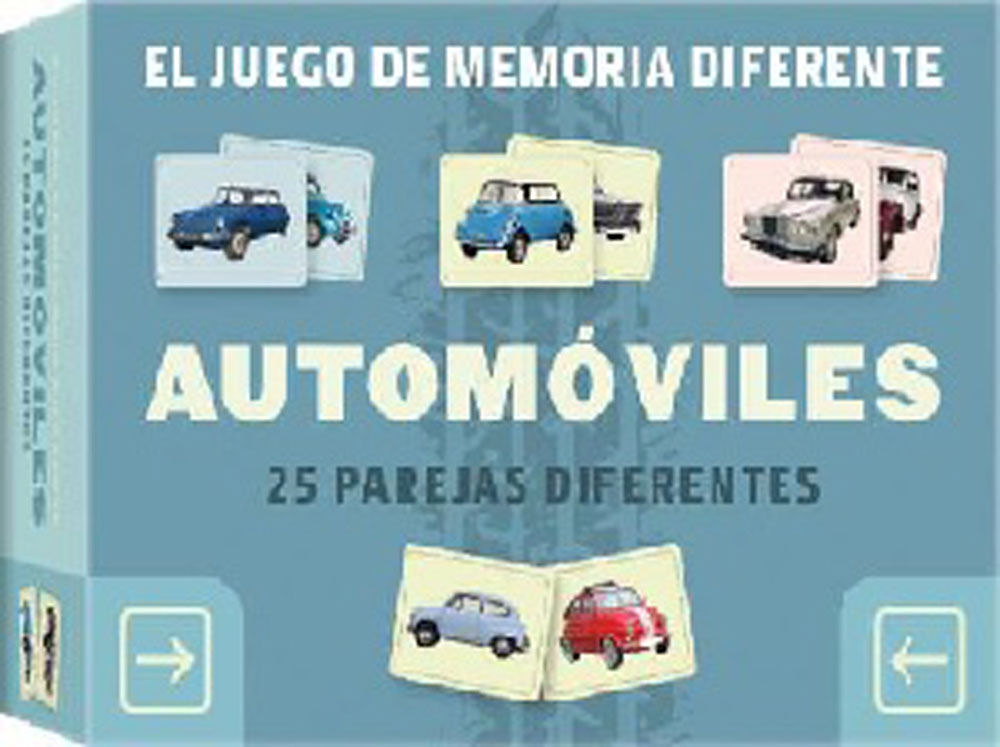 El juego de memoria diferente. Autom&oacute;viles