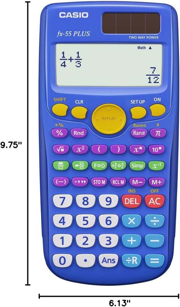 Calculadora científica Casio FX-55 Plus
