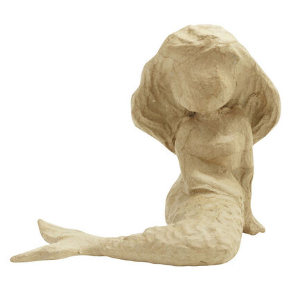 Figura Sirena de papel maché 16cm