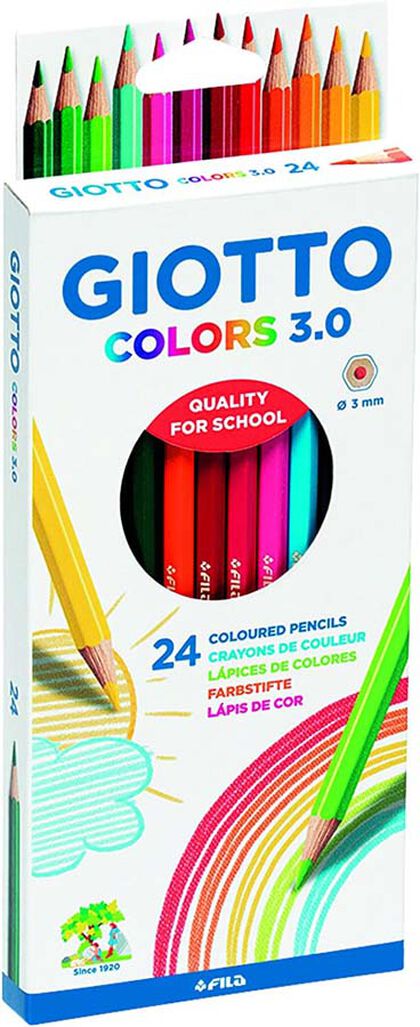 Lpices de colores Giotto 3.0, 24 unidades
