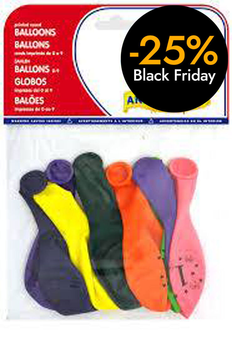 Globos Impresos nº2 8u