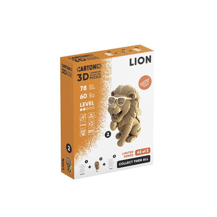 Puzzle 3D Cartonic Lion