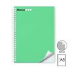 Notebook A5 Abacus tapa extradura 120 fulls 5x5 verd menta
