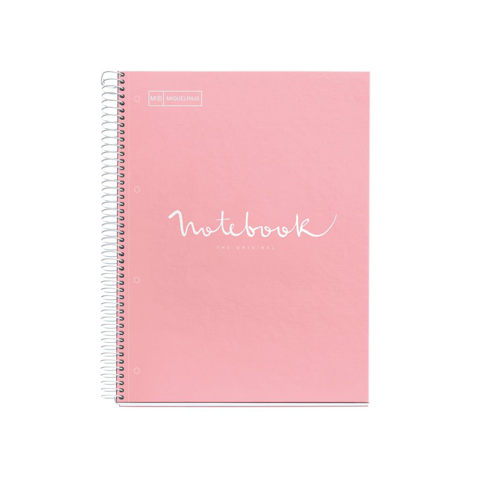 Cuaderno Miquelrius Emotions A4 Tapa Dura 80 hojas 90gr rosa