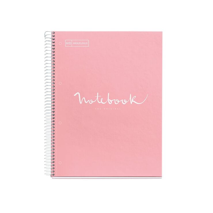 Cuaderno Miquelrius Emotions A4 Tapa Dura 80 hojas 90gr rosa