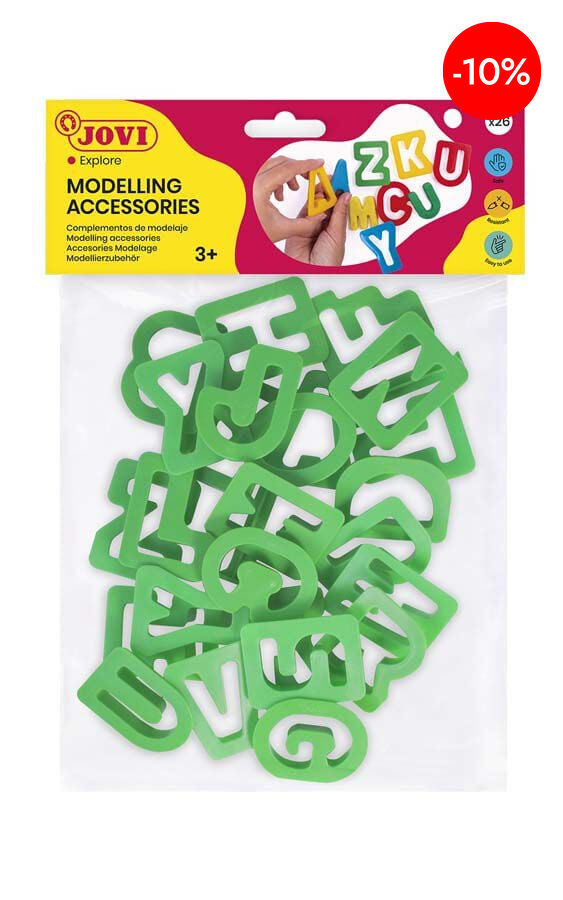 Moldes plastilina Jovi Letras Abecedario 26u