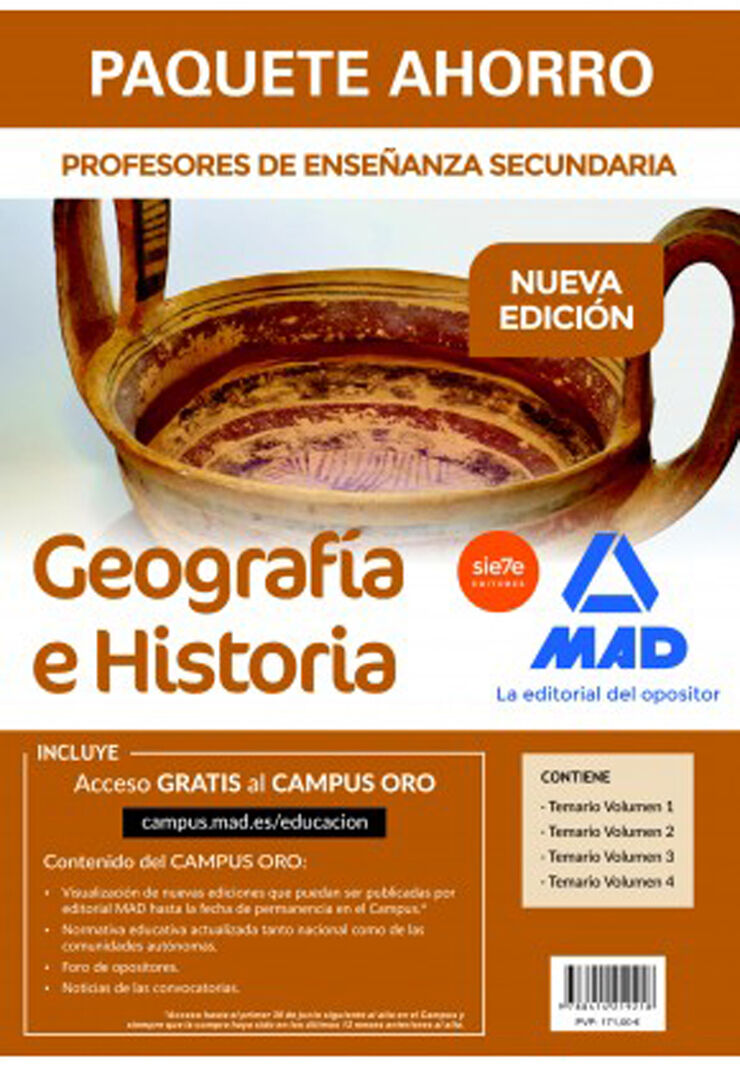 Paquete Ahorro Profesores Geografía e Historia