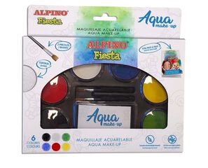 Maquillaje aquarelable Alpino Fiesta 6 colores