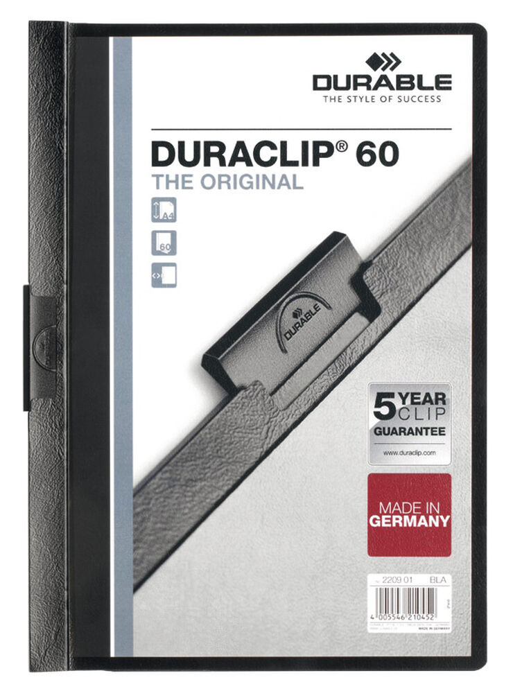 Dosier Durable Duraclip A4 gris