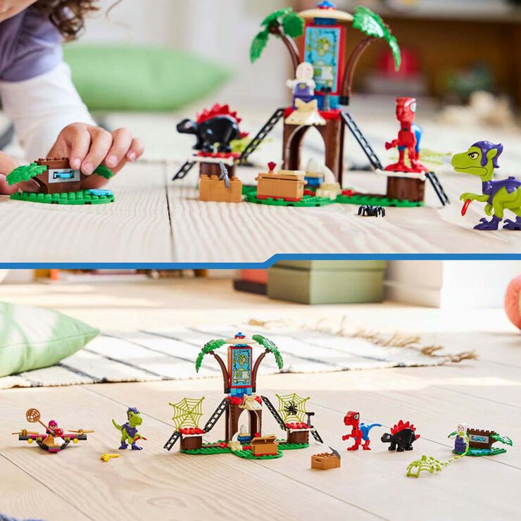 LEGO® Spidey Spidey i Gobby: Batalla de Raptors a la Base de la Casa de l'Arbre 11200