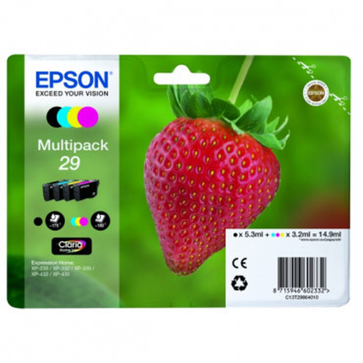 Cartucho tinta Multipack Epson 29, 4 colores