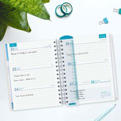 Agenda Finocam docent Magistral personalitzable 1/4 setm/vista cat 2025-26 blau