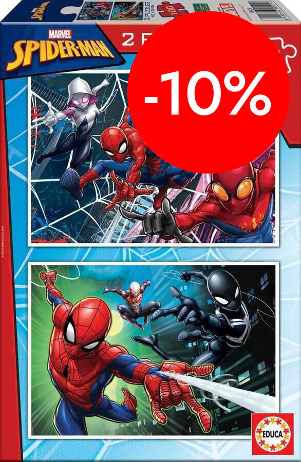 Puzle 2x100 piezas Spider-man