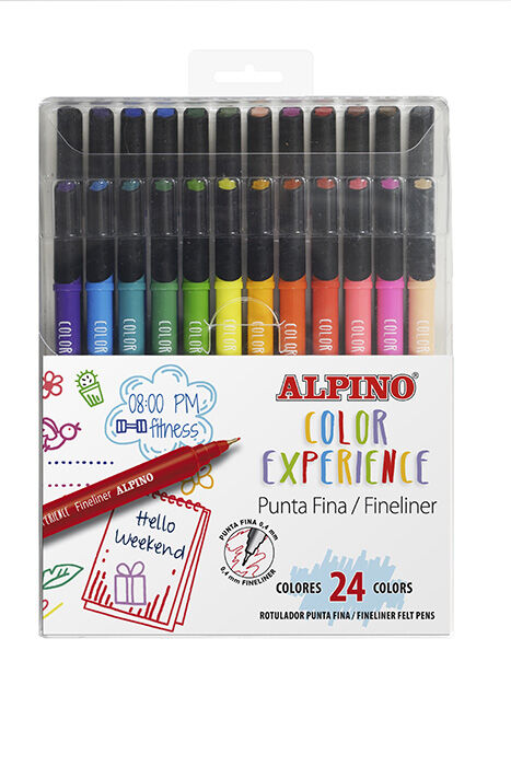 Rotuladores Alpino Fineliner Color Experience 24 colores